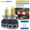 EAGLEVISION  H7 360 1500000LM Led Headlights Bulbs1800W Automotive LED Projector Canbus 12v 24v H7 H11 H1 9005 9006 for Car Lamp