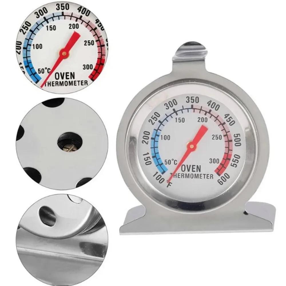 50-300°C Kitchen Thermometer for Oven Food Meat Temperature Sensor Stand Up Dial Stainless Steel Cooker Baking Supplies