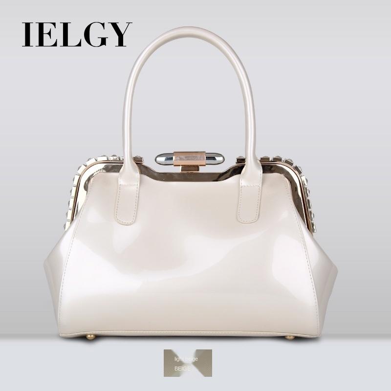 IELGY Weicher Griff, trägerlos, vertikal, quadratisch, PU, ​​einfarbig, modisch, tragbar, im europäischen und amerikanischen Stil