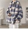 Men's Autumn Retro Plaid Wool Shirt Jacket - Heavyweight, Textured, Trendy Silhouette