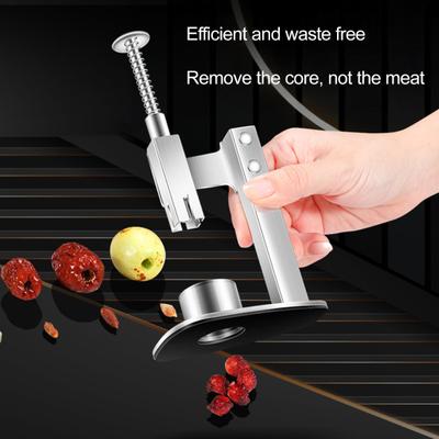 Fruit Core Separator Manual Jujube Pitter Cherry Olive Corer Remover Stainless Steel Kitchen Fruit Preparation Tool