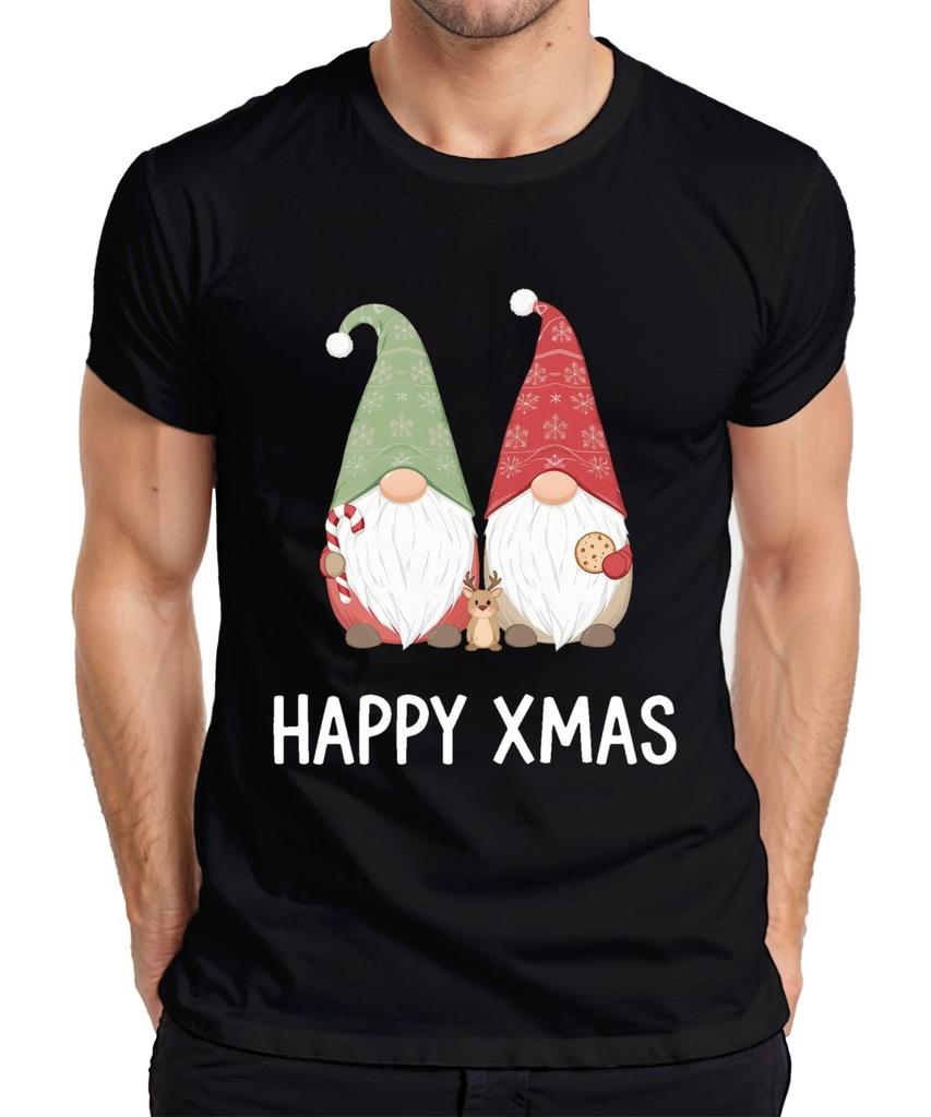 Christmas Elf HAPPY XMAS Cute Gnome Candy Cane Gnome Men's T-Shirt-