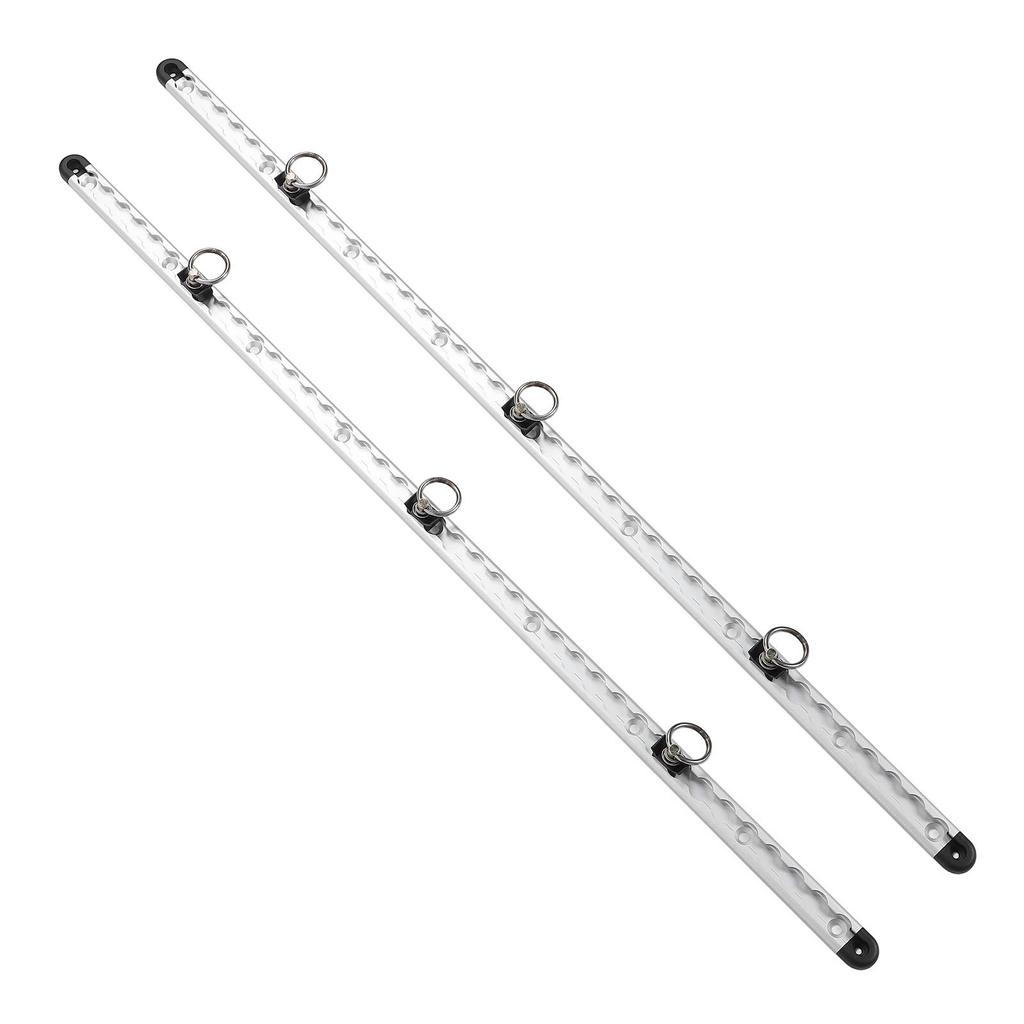 1 Pair Aluminum L Track Rail 100cm Cargo Securing Lashing Rail L Track Tie Down System Kit with Round Stud Fittings
