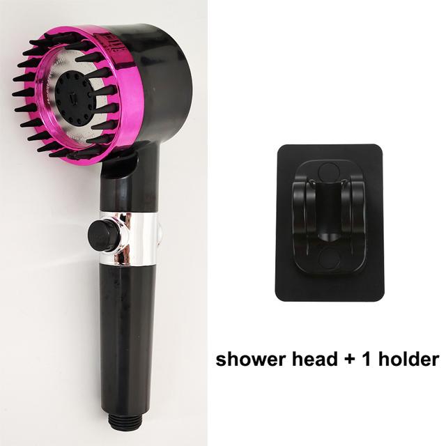 3 Modes High Pressure Shower Head Filter Massage Spa Pressurized Shower Set with Hose Rainfall Spray Nozzle Bathroom Accessories
