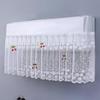 Lace Embroidery Flower Curtain Windproof Dust-Proof Hanging Cover Anti-Direct Blowing Air Conditioning Curtain Bedroom Decor