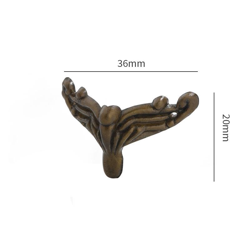 

Hardware Edge & Corner Guards Cornerite Wooden Box Protection Corner Guards Wine Box Four-Side Foot 3.6*2cm