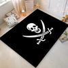 Large Skull Crossbones printed Carpet Non-slip Multi Function carpet Living Room Rug Entrance Floor mat Kitchen Hallway Home Dec