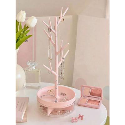 1pc Elegant Jewelry Storage Display Stand For Necklaces, Bracelets, Earrings, And Rings