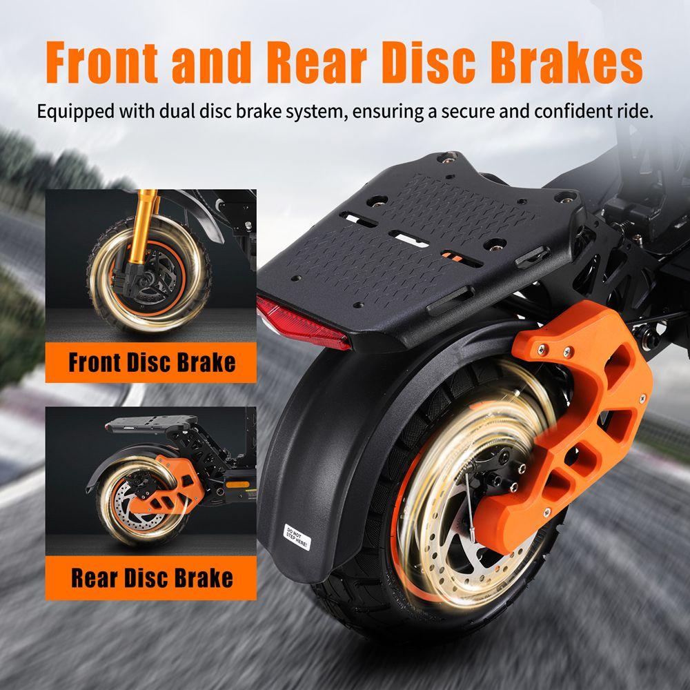 Twofish V5 Max Electric Scooter 11" Tire 1000W Peak Motor Urban Commuter E-scooter With Seat 48V 18AH Dual Disc Brakes Max Load 120Kg