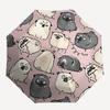 1pc Pug Party Fashionable Automatic Opening/Closing Folding Umbrella with 8 Bones, Windproof Portable, Daily Use128