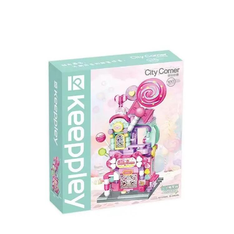 Keeppley Klocki Zabawki Budowlane Puzzle DIY Kącik Miasta Wystrój Domu Prezent K28012 K28013 K28014 K28015 K28016