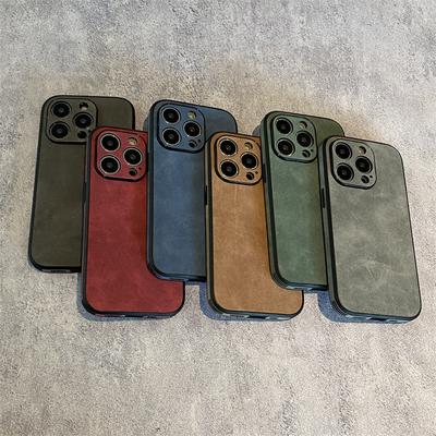 The Retro Suede Texture Is Suitable for Apple 14promax Phone Cases, IPhone13 Business 12 Anti-drop 11 Protective Cases