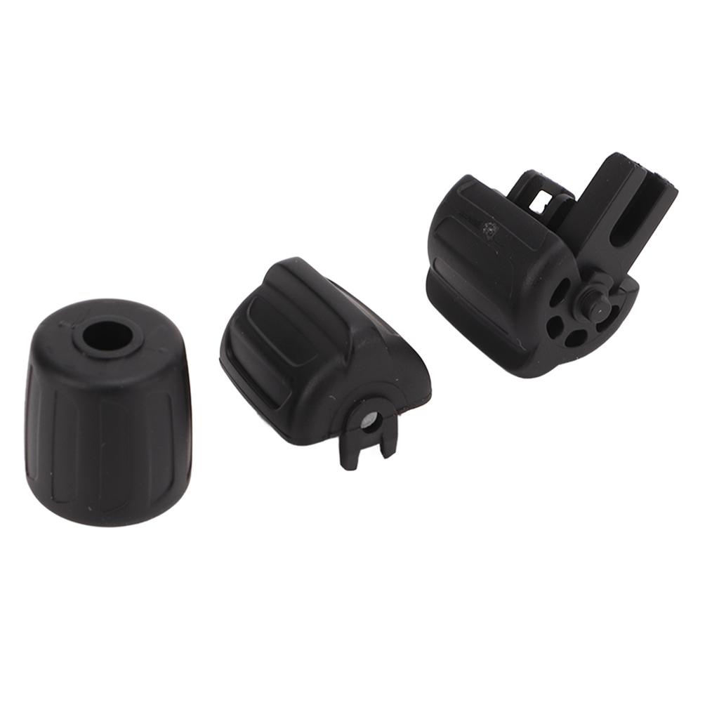 3pcs Steering Wheel Control Button Multifunction ABS 61319273656 Replacement for F10 F11 F18 F20 F21 F26 Black