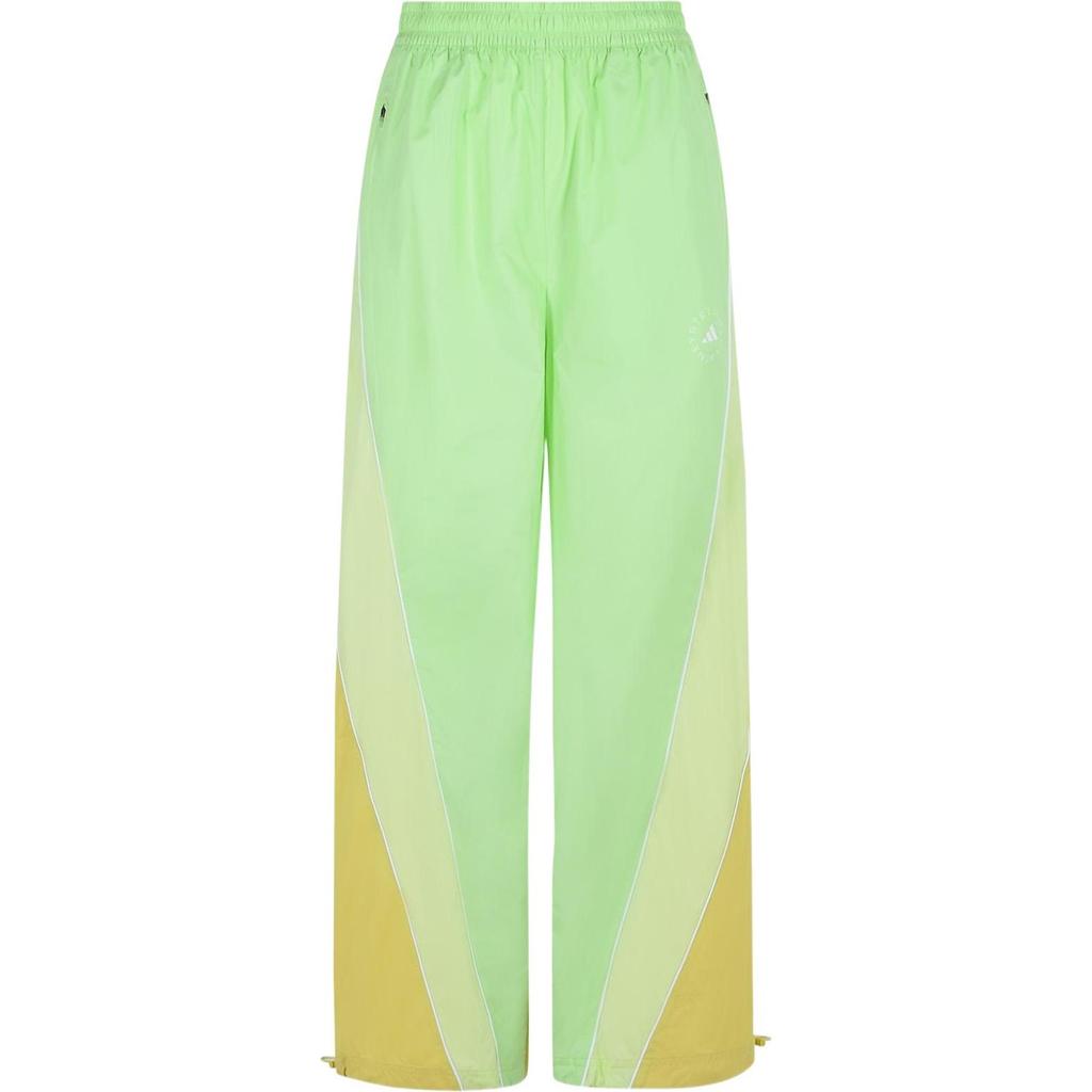 Adidas X Stella McCartney Elastic Color Block Woven Casual Pants Women Bottoms Green JI5134
