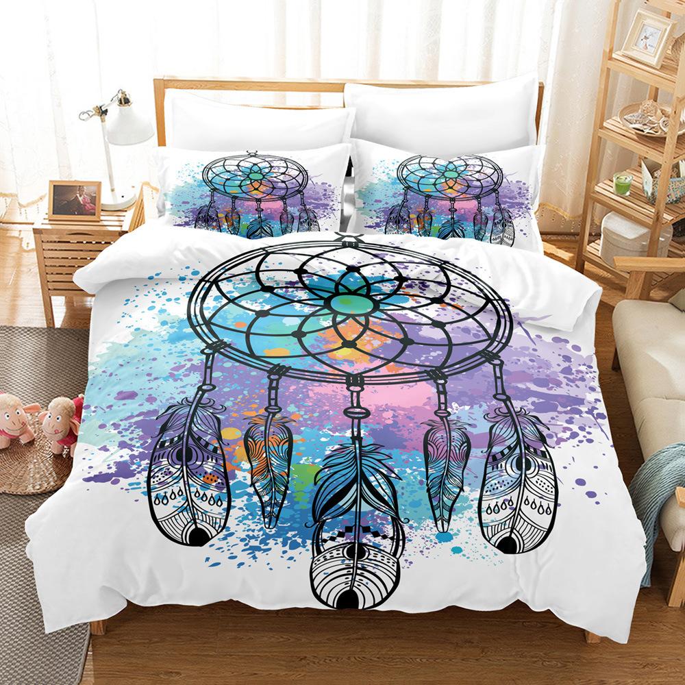 Feather Bedding Kit Size Digital Printing Three-Piece Set