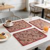 Easy Clean 12x18 Inch Cotton Linen Washable Table Mats Reusable Durable for Kitchen Dining Room Home Wedding Party Festival Banquet Decor Placemats