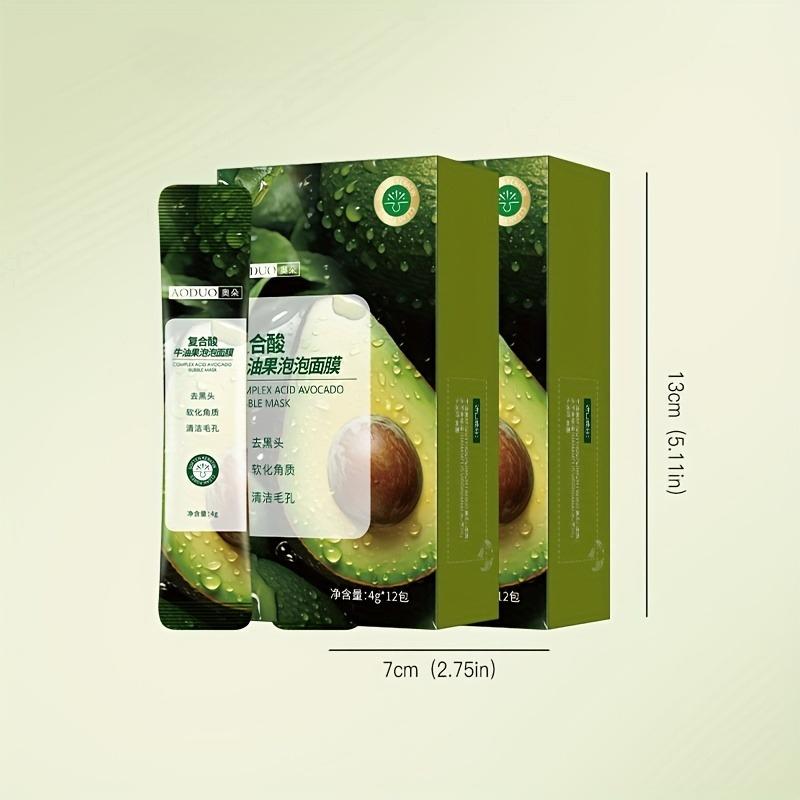 Avocado Bubble Mask Deep Cleansing, Fine Pores, Brightening and Moisturizing Face Mask Travel Set Face Mask Skin Care