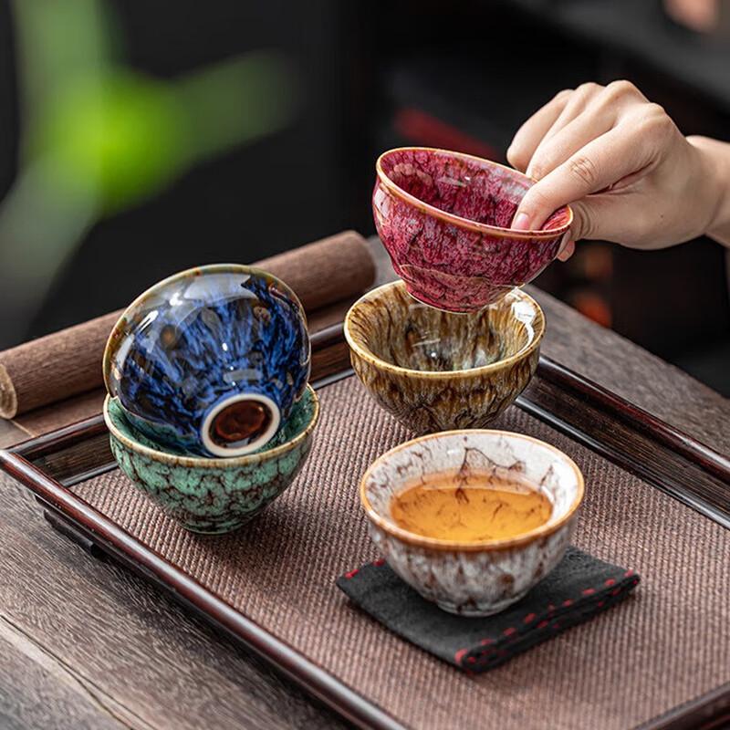 Jianzhan Keramik Teetasse Geschenkset