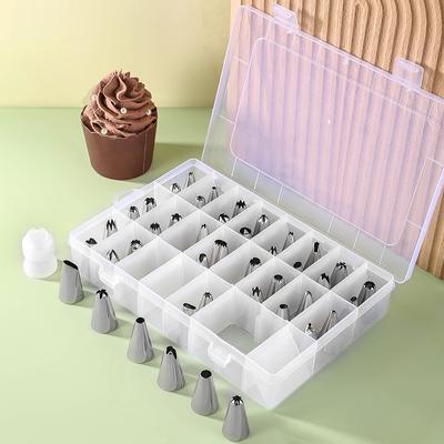 Edelstahl Dekorierdüsen Kuchen Dekorierdüsen Sahnedüsen Set 42 Köpfe Backform