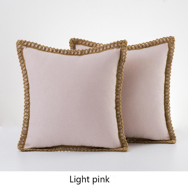 1 buc. Produse de uz casnic, culoare solidă, husă de pernă, sub bumbac, lenjerie, huse de pernă, huse de pernă, pânză de pânză, margini croite