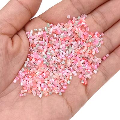 Barva makaronů Ručně vyrobený materiál na výrobu náramku Náušnicový náhrdelník 2*3mm 500ks kulaté trubkové korálky DIY šperky doplňky akrylové roztomilé módní korálky