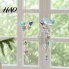 Creative Gifts for Home Lovers Butterfly & Dragonfly Crystal Suncatcher, Colorful Rainbow Maker Prism Hanging Boho Style Room Decorations Ornament,