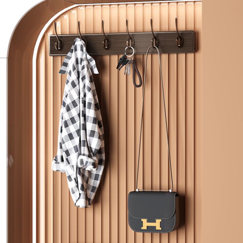 Rustic Wall Mounted Coat Rack, Pine Solid Wood Metal Hook Hanger for Hanging Clothes Robes Towels Coats,Wooden Heavy Duty Coat Rack for Wall