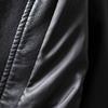 Leather Coats for Women PU Jacket Reversible Windbreaker Loose Casual Black Jacket Top
