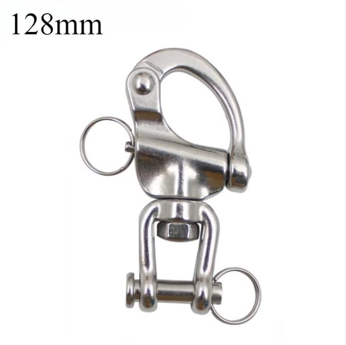 

70/87/128 мм нержавеющая сталь поворотная скоба быстросъемная лодочная якорная цепь петля поворотный карабин для морской архитектуры