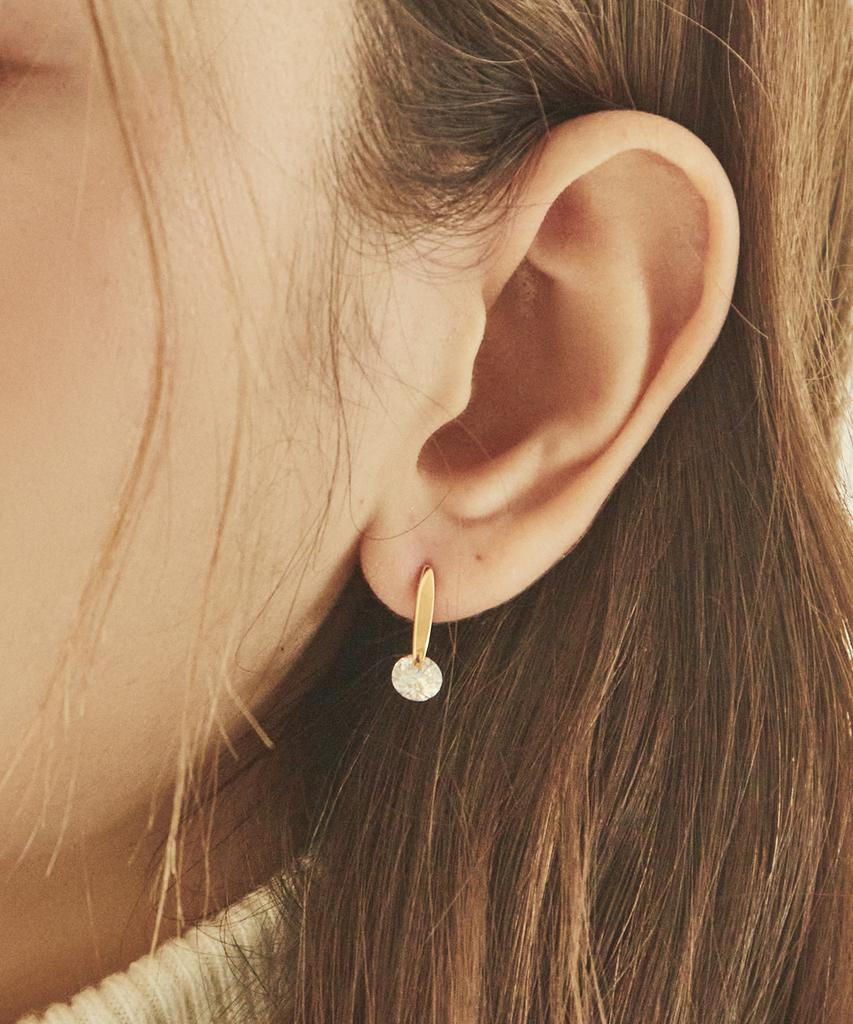 Charmy 18K, Silver 925 Twinkle Square Earrings