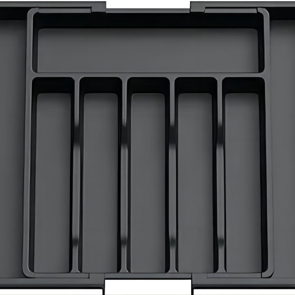 Adjustable Silver Storage Box for Cutlery - Expandable Plastic Drawer Organizer 1495₽
