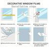 Static Glass Sticker Privacy Protection Film Softens Light Electrostatic Glass Sticker Waterproof Scratch-Proof Easy Care Window Decal