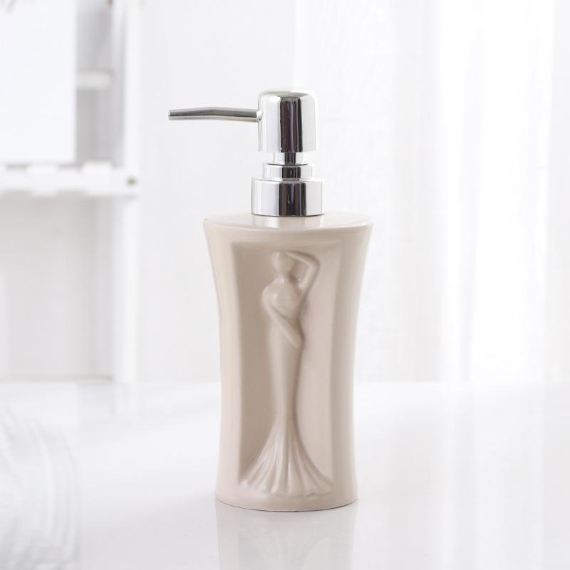 shampoo dispenser Ceramic hand sanitizer bottle lotion press bottle shampoo bottle bath gel sub bathroom accessories
