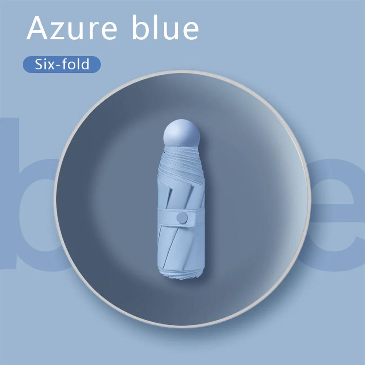 

Сверхлегкий и компактный портативный капсульный зонт с защитой от ультрафиолета, мини-пятикратный зонт