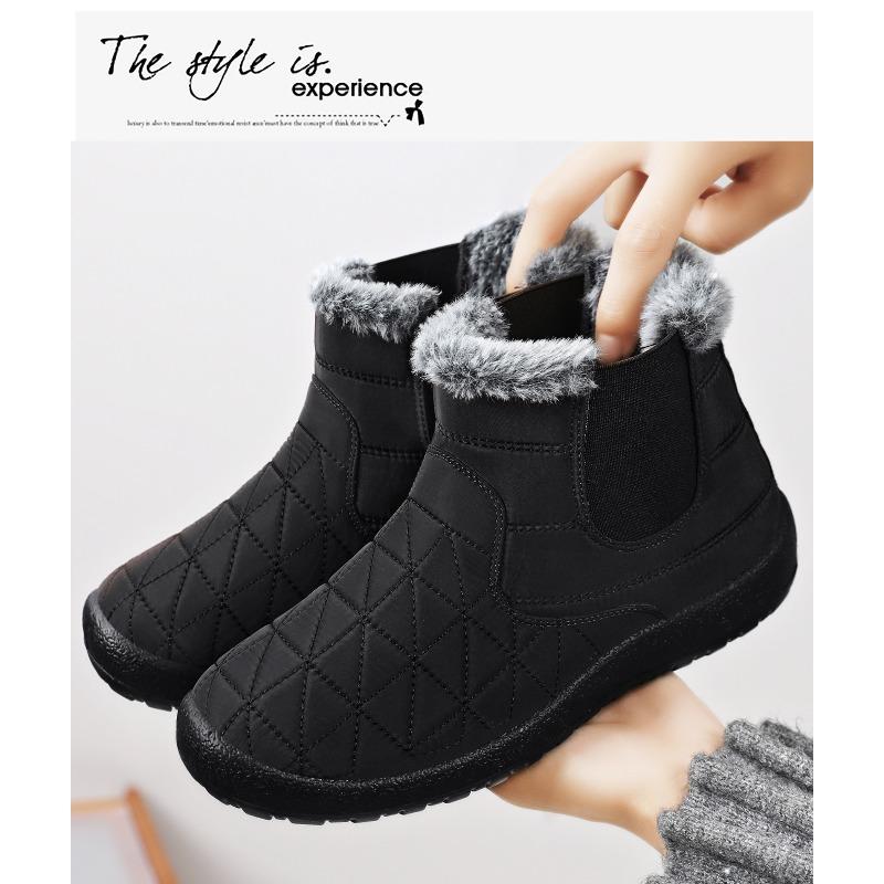 Cotton Shoes, Women's Fleece, Thickened Boots, High-top Soft-soled Snow Boots, Cold-proof and Warm Women's Boots, Comfortable Cotton Boots
