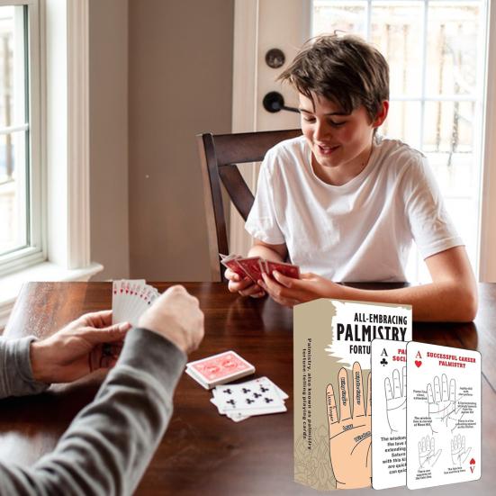 Palmistry Fortune Telling Playing Cards Palmology Theme Fortune-Telling Deck Palm Reading Tarot Cards