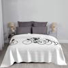 Ewok Bicycle Chase Classic Blanket Soft Warm Flannel Throw Blanket Bedding for Bed Living room Picnic Travel Home Couch