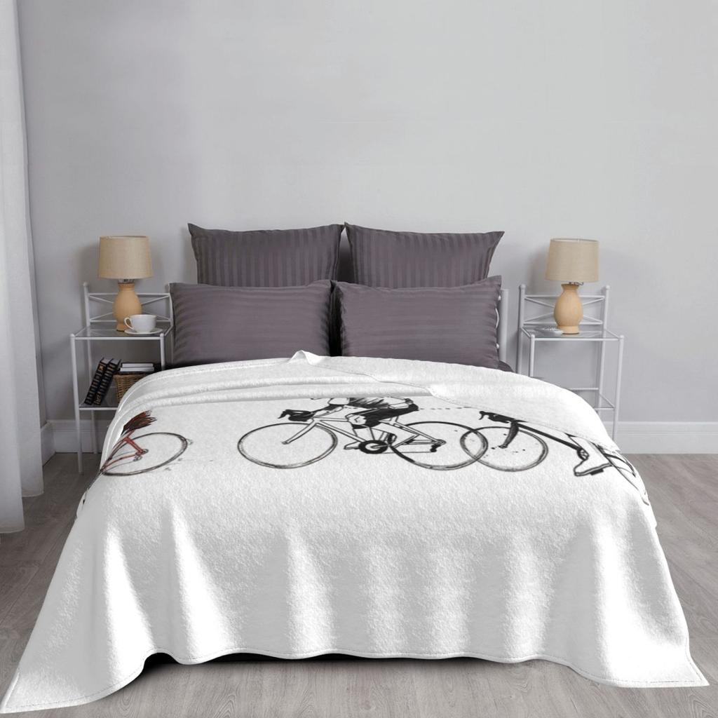 Ewok Bicycle Chase Classic Blanket Soft Warm Flannel Throw Blanket Bedding for Bed Living room Picnic Travel Home Couch