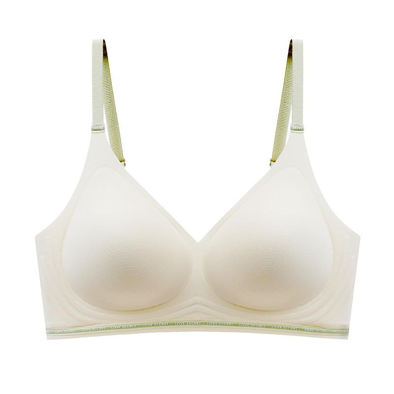 Traceless latex thin cup without steel ring, sports comfortable and breathable underwear, women's vest, gather and close the sub-breasts, upper suppor
