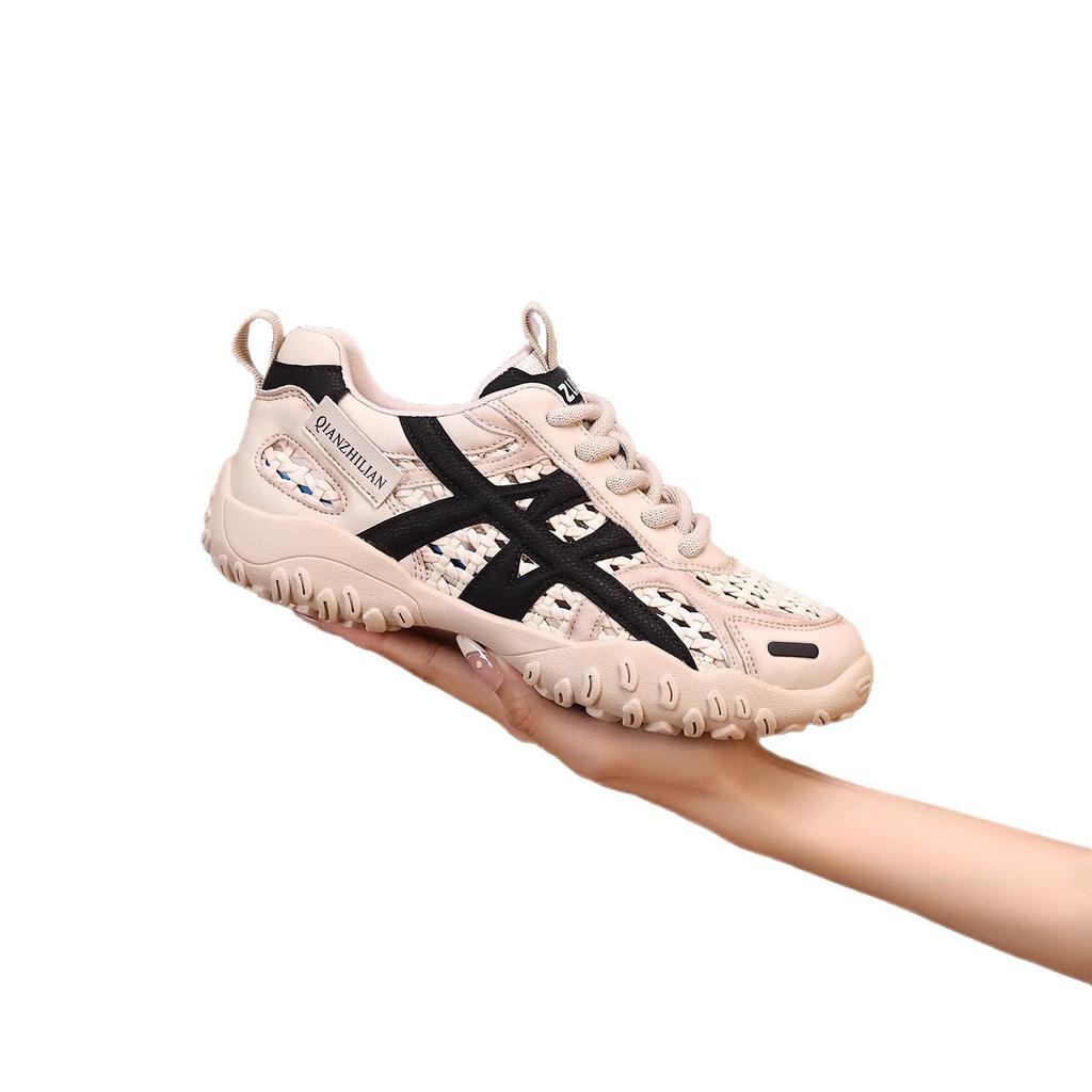 2025 New Summer Breathable Versatile Casual Sports Shoes Lightweight Dad Shoes Dexun Forrest Gump Shoes Hollow Sandals Women