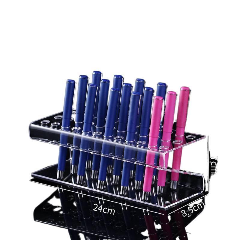 Acrylic Pen Display Stand: Multi-Tiered Desktop Holder for Stationery