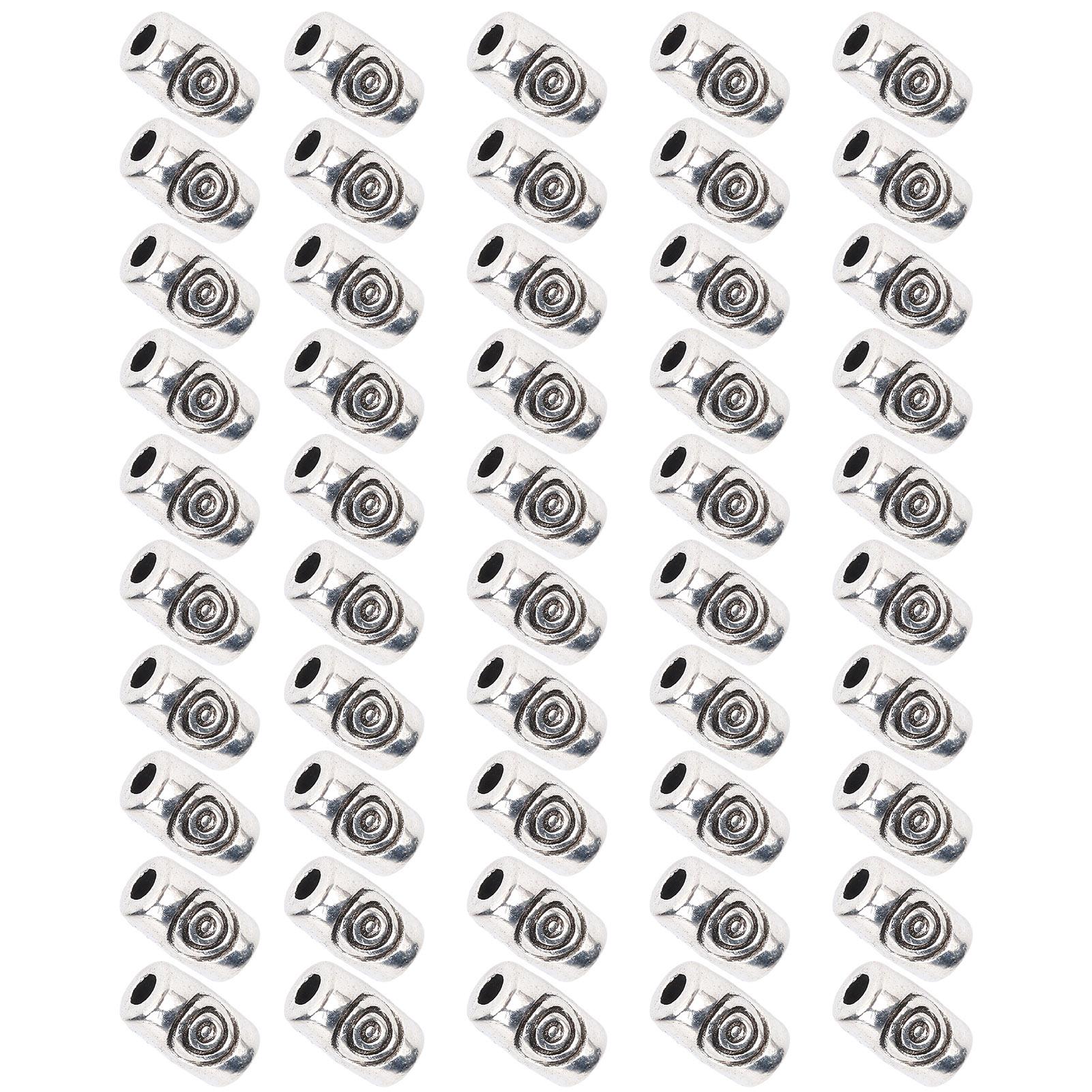 

50pcs Exquisite Beard Hair Beads Vintage Alloy Hair Braiding Beads Jewelry Accessories