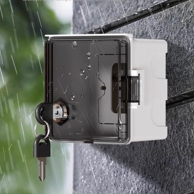 Cutie Impermeabilă cu Priză de Exterior Tip 86 Cutie cu Cheie pentru Priză de Încărcare Vehicule Electrice Cutie cu Priză Impermeabilă Anti-Furt