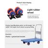 Household Goods Folding Trolley Pull Goods Small Trolley Warehouse Trailer Portable Four-wheel Trolley Handling Flatbed Truck