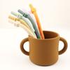 5Pcs Food Grade Silicone Straws 15.5cm Short Universal Bent Straws Easy-to-Clean Colorful Reusable Straws Children's Milk Tea