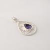 Iolite Gemstone 925 Sterling Silver Statement Designer Pendant 1.40" For Wedding PP-19-6
