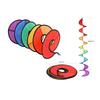 1.6m Colorful Pinwheel Tent Flag: Rainbow Wind Streamer & Rotating Wind Sock with Seven-Color Hanging Rope