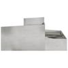 Garden Planter Silver 100 X 100 X 50 Cm Stainless Steel