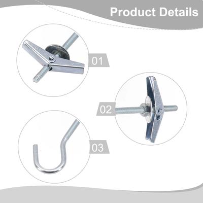 Swag Hook Ceiling Hook 2Pcs 90mm Galvanized Steel Hooks