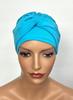 Sara Blue Bamboo Turban Hat for Every Woman